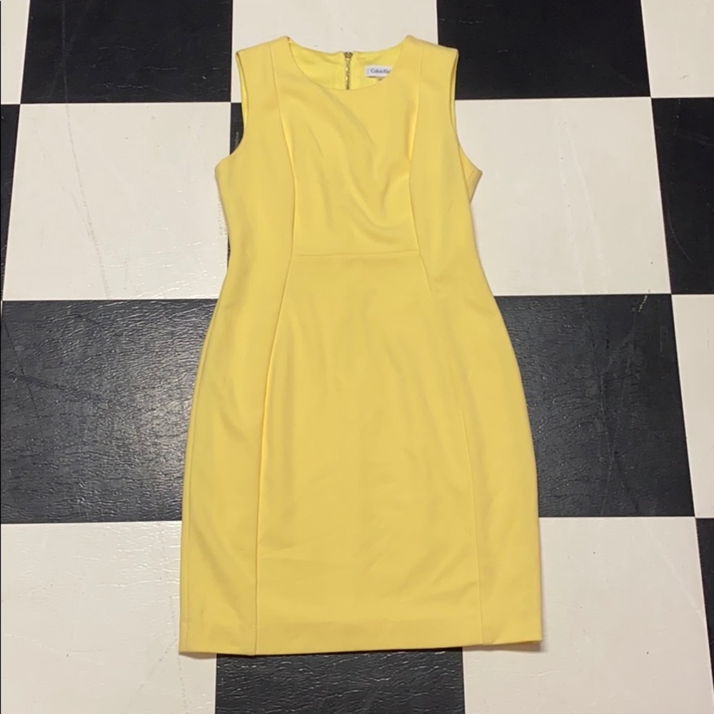 Yellow Calvin Klein Dress 🌼